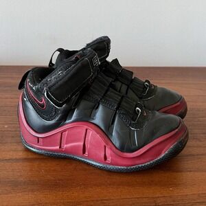 Vintage Nike LeBron 4 Black Crimson Sneakers Toddler Size 11C Basketball